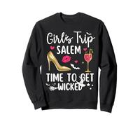 Girls Trip Salem Time to Get Wicked Halloween Group Matching Sudadera