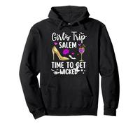 Girls Trip Salem Time to Get Wicked Halloween Group Matching Sudadera con Capucha