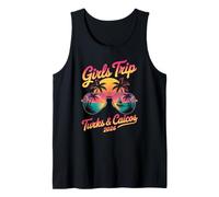 Girls Trip Turks & Caicos 2026 Gafas de Sol Atardecer Camiseta sin Mangas