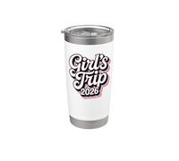 Girl's Trip Vintage Retro 1990s Bubble Letters Vaso térmico de acero inoxidable de doble pared