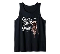 Girls Trip with a Guitar Funny Road Trip Musician Vacation Camiseta sin Mangas