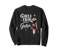 Girls Trip with a Guitar Funny Road Trip Musician Vacation Sudadera