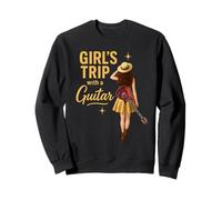 Girls Trip with a Guitar Funny Road Trip Musician Vacation Sudadera