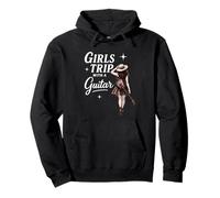 Girls Trip with a Guitar Funny Road Trip Musician Vacation Sudadera con Capucha