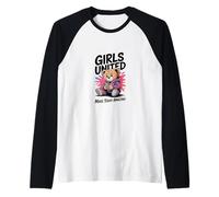 Girls United Hace Que Hoy Sea un Oso increíble y Lindo Camiseta Manga Raglan