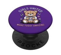 Girls United Hace Que Hoy Sea un Oso increíble y Lindo PopSockets PopGrip Adhesivo