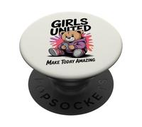 Girls United Hace Que Hoy Sea un Oso increíble y Lindo PopSockets PopGrip Adhesivo