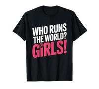 Girls Who Runs The World Poder Mujeres Feminista Chica Camiseta