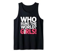 Girls Who Runs The World Poder Mujeres Feminista Chica Camiseta sin Mangas