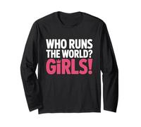 Girls Who Runs The World Poder Mujeres Feminista Chica Manga Larga