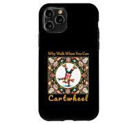 Girls Why Walk When You Can Cartwheel Christmas Cartwheeling Carcasa para iPhone 11 Pro