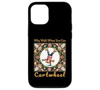 Girls Why Walk When You Can Cartwheel Christmas Cartwheeling Carcasa para iPhone 12/12 Pro