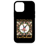 Girls Why Walk When You Can Cartwheel Christmas Cartwheeling Carcasa para iPhone 12 Mini