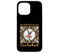 Girls Why Walk When You Can Cartwheel Christmas Cartwheeling Carcasa para iPhone 13 Pro MAX