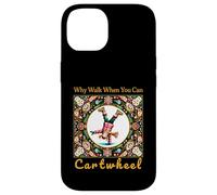 Girls Why Walk When You Can Cartwheel Christmas Cartwheeling Carcasa para iPhone 14