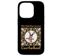 Girls Why Walk When You Can Cartwheel Christmas Cartwheeling Carcasa para iPhone 14 Pro
