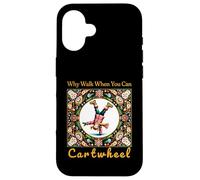 Girls Why Walk When You Can Cartwheel Christmas Cartwheeling Carcasa para iPhone 16