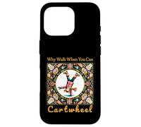 Girls Why Walk When You Can Cartwheel Christmas Cartwheeling Carcasa para iPhone 16 Pro