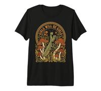 Girls Will Be Girls Praying Mantis Art Nouveau Poster Camiseta Premium