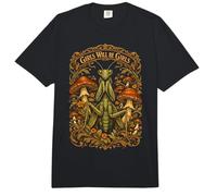 Girls Will Be Girls Praying Mantis Art Nouveau Poster Comfort Colors Adult Heavyweight T-Shirt