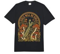 Girls Will Be Girls Praying Mantis Art Nouveau Poster Comfort Colors Adult Heavyweight T-Shirt