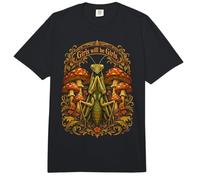 Girls Will Be Girls Praying Mantis Art Nouveau Poster Comfort Colors Adult Heavyweight T-Shirt