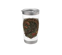 Girls Will Be Girls Rezando Mantis Art Cottagecore Vaso térmico de acero inoxidable de doble pared
