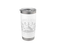 Girls Will Be Will Girls Praying Mantis Entomology Graphic Vaso térmico de acero inoxidable de doble pared