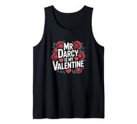Girls Womens Bookish Valentines Day Mr Darcy Is My Valentine Camiseta sin Mangas