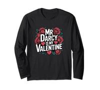 Girls Womens Bookish Valentines Day Mr Darcy Is My Valentine Manga Larga