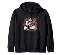 Girls Womens Bookish Valentines Day Mr Darcy Is My Valentine Sudadera con Capucha