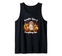 Girls Womens Mom Pumpkin Spice Mini Holland Lop Bunny Rabbit Camiseta sin Mangas