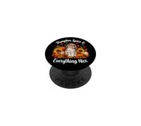 Girls Womens Mom Pumpkin Spice Mini Holland Lop Bunny Rabbit PopSockets PopGrip Adhesivo