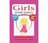 Girls Word Search Book: Giggles, Glitter, Friendship and More | Ages 8-12 | With Easy to Read Print | 6 x 9 inches | 110 pages | 50+ Puzzles | For Vacations, Holidays, and Free Time