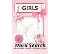 Girls Word Search Puzzle Book: 50+ Word Search Puzzles for Girls, A Cute & Fun Activity Book Featuring Fashion, Makeup, Accessories, and More | Easy-to-Read Print with Solutions Included