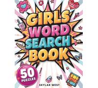 Girls Word Search Puzzle Book for Adults & Teens: 50 Fun, Cute & Relaxing Large Print Word Search Puzzles for Stress Relief, Brain Training, Cozy Self-Care & Screen-Free Entertainment