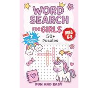 Girls Word Search Puzzle Book: Word Searches with Easy to Read Print about for Girls Ages 6-8, Young Girls and Kids Who Love Fun Puzzles | 6x9 inches, ... or School, Perfect Activity Book for Girls