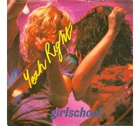 Girlschool - Girlschool Yeah Right UK 45 7" single +Picture Sleeve +The Hunter
