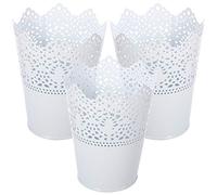 Girls'love Talk,Organizador de maquillaje (3 unidades, para guardar brochas de maquillaje, pintalabios, cepillos de pelo, máscara, soporte para pinceles de maquillaje, caja de cosmética decorativa