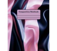 Girly Composition Notebook - Black and Pink Satin Stripes: 7.25" x 9.75" · Bold, Unique, and Unapologetically Extra