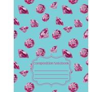 Girly Composition Notebook - Pink Diamonds and Teal: 7.5" x 9.25" · Bold, Unique, and Unapologetically Extra