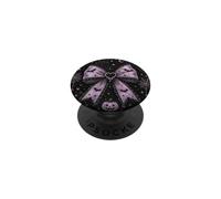 Girly Cute Spooky Coquette Halloween púrpura gótico Arco PopSockets PopGrip Adhesivo