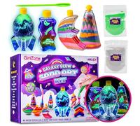GirlZone Kit de Arte con Arena de Galaxia Brillante, Arena Mágica de Colores Kit Manualidades y Juegos con Arena Galáctica Kit de Arte Regalos Niños