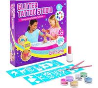 GirlZone Regalos para Niñas -Tatuajes Purpurina -Kit De Tatuajes Temporales con Brillantina para Niñas -Tatuajes Temporales -Tattoos con Purpurina Niños 3 a 12 años