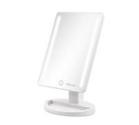Girmi be04 - espejo de maquillaje con luz led, recargable por usb, inc