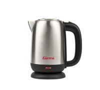 Girmi BL34 Hervidor Eléctrico, 1,7L, Acero Inoxidable, 2200W, Apagado Automático, Protección contra Sobrecalentamiento, Base 360°, Resistencia Oculta y Filtro Extraíble