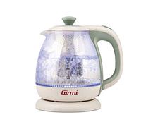 Girmi BL41 - Hervidor + tetera de vidrio inalámbrica, 1 litro, 1100 W, verde agua
