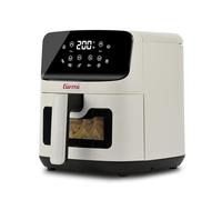 Girmi FG27 Freidora de aire, 4,2 litros, 1400 W, Pantalla Figital, 8 programas, Temporizador, 80-200 °C, BPA/PFOA Safe, Color Tiza Recetario incluido