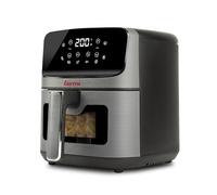 Girmi FG27 Freidora de aire, 4,2 litros, 1400 W, Pantalla Figital, 8 programas, Temporizador, 80-200 °C, Libre de BPA/PFOA, Recetario incluido