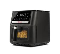 Girmi FG84 Ecofrit Crisp Freidora de aire, 6,5 litros, 1700 W, 8 programas, Pantalla Digital, Temperatura regulable, Recetario incluido, Negro mat